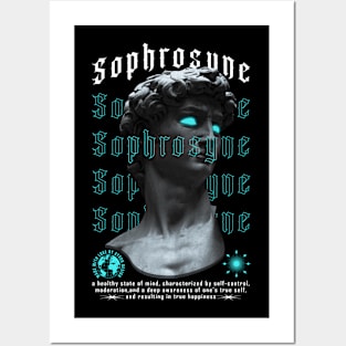 Sophrosyne - greek sculpture in streetwear style Posters and Art